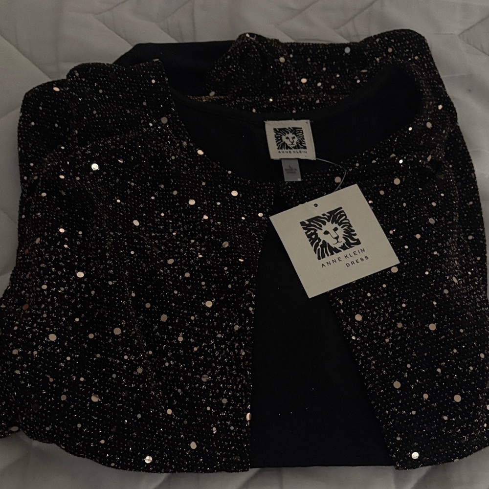 Anne Klein Women's Glittering Black Blazer